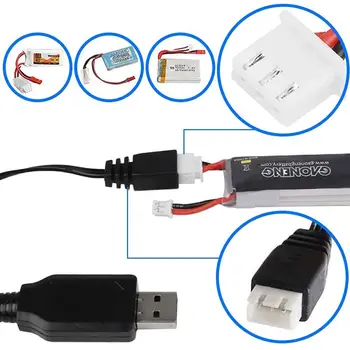 Универсальный светодиодный индикатор 1000 мА 7,4 В Литий-ионный аккумулятор Зарядное устройство Кабели Зарядное устройство для радиоуправляемых игрушек USB зарядное устройство  4