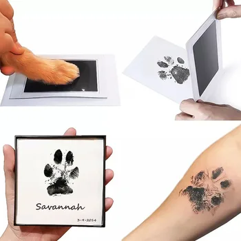 Безопасный нетоксичный блокнот для печати отпечатков лап домашних животных, отпечатков детских лап, отпечатков пальцев, отпечатков пальцев без чернил  5