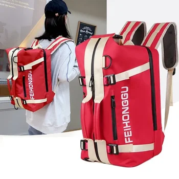 Модный рюкзак для спортзала, мужская и женская спортивная сумка большой емкости, многофункциональная спортивная сумка для занятий йогой, плаванием, для путешествий на выходные, спортивная сумка для путешествий  5