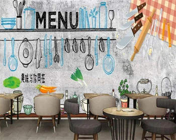 Beibehang Обои на заказ, Декоративная роспись в гостиничном магазине, Европа и европейская мода, посуда для гурманов, фоновая стена, 3D обои  4