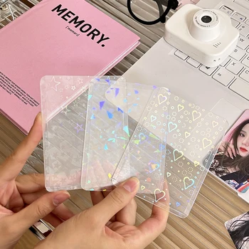 10шт Star Love Heart Kpop Photocard Toploader Рукава для фотокарточек Idol Photo Cards Защитный чехол  5