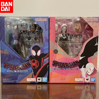 В наличии Bandai Shf Spider-man: Across The Spiderverse Гвен Майлз Моралес Аниме Фигурки Модель Коллекция Игрушек Подарки  10