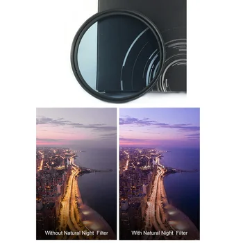 Естественный Ночной Прозрачный Стеклянный Фильтр Pure Night Clearsky для Объективов Canon Nikon Sony Fujifilm 49 52 58 62 67 72 77 82 мм  5