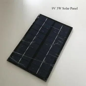 Панель солнечных батарей 3W 9V Поликристаллическая 125mm x 195mm Малого Размера Эпоксидная Панель Солнечной Энергии  5