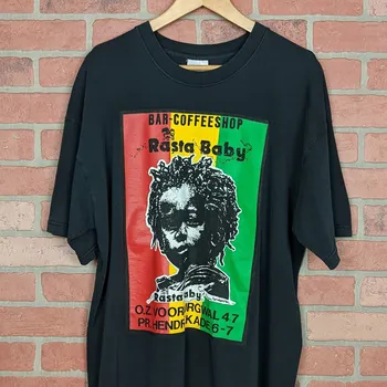 Винтажная футболка Rasta Baby ORIGINAL Art 90-х годов Очень большого размера  5