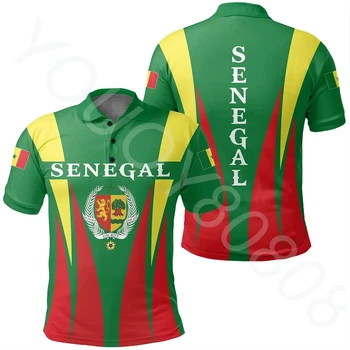 Новые летние мужские и женские рубашки ПОЛО с принтом Африканского Сенегала, футболки, повседневная спортивная ветровая одежда, Поло-рубашки  4