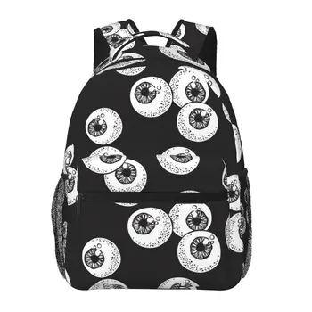 Рюкзак с человеческими глазными яблоками, женский Мужской рюкзак большой емкости, дорожная сумка на открытом воздухе, повседневный рюкзак  5