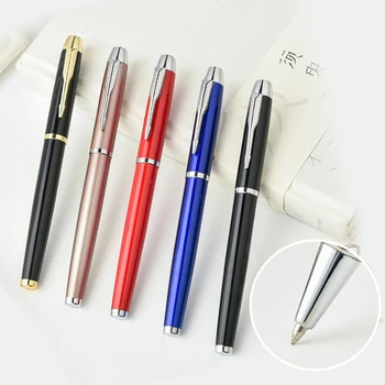 Высококачественная металлическая шариковая ручка, роскошная роликовая ручка для деловых подарков, канцелярских принадлежностей для школьников, канцелярских принадлежностей  5