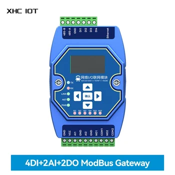 Многоканальное аналоговое и цифровое управление сбором данных XHCIOT ME31-AAAX4220 4DI + 2AI + 2DO Modbus TCP/IP к RTU RJ45 RS485  5