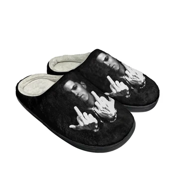 Горячие и крутые Модные Хлопковые Тапочки Eminem, Изготовленные на заказ, Мужские и женские Сандалии, Плюшевая Повседневная обувь, сохраняющая тепло, Удобные тапочки  4
