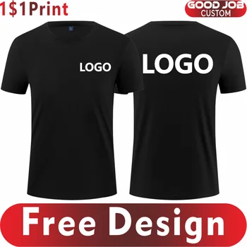 Дышащая вафельная футболка с коротким рукавом, вышивка логотипа, Повседневная футболка с круглым вырезом, индивидуальный дизайн бренда компании, персональные топы с принтом  5