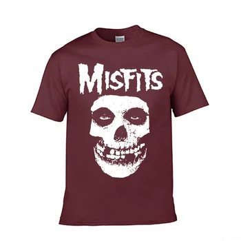 Футболка Skull Misfits из хлопка высокого качества европейского размера с графическим рисунком для мужчин, топовая дизайнерская мужская одежда  4