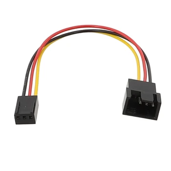 15-сантиметровый кабельный адаптер вентилятора преобразует маленький 3PIN в 4PIN, 2510-3PIN в 2540-4PIN T5EE  5