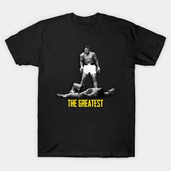 Футболка The Greatest Muhammad Ali Boxing Fighting, Новинка, 100% Хлопок, С Круглым вырезом, Летняя Повседневная Мужская футболка С коротким рукавом, Размер S-3XL  5