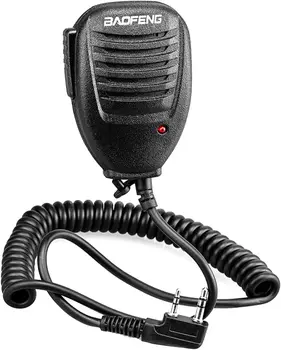 BAOFENG Оригинальный микрофон UV-5R для Радиолюбителей Плечевой Динамик, Совместимый с микрофоном BF-UV-82 UV-5R BF-888s, может использоваться в качестве полицейской рации.  3