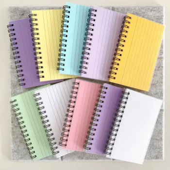 50 Листов Simplicity Coil Notepad Creative Solid Color Series Мини-Блокнот С Горизонтальной Линией Страницы Канцелярские Принадлежности Альбом Для Вырезок Журнал  5