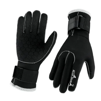 Зимние Мужские Женские термальные перчатки из неопрена толщиной 3 мм для подводного плавания, подводной охоты, серфинга, дрифтинга, защищающие руки  5