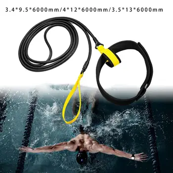 Пояс для сопротивления плаванию, средство для плавания, прочный профессиональный пояс для силовых тренировок длиной 6 м для спортивного инвентаря  10