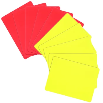 Набор судейских карточек Футбольные Стандартные карточки Красные Желтые судейские карточки Оборудование для подготовки к футбольному матчу на открытом воздухе  3