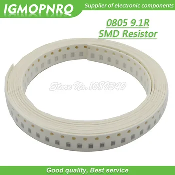 300шт 0805 SMD Резистор 9.1 Ом Чип-резистор 1/8 Вт 9.1R 9R1 Ом 0805-9.1R  1