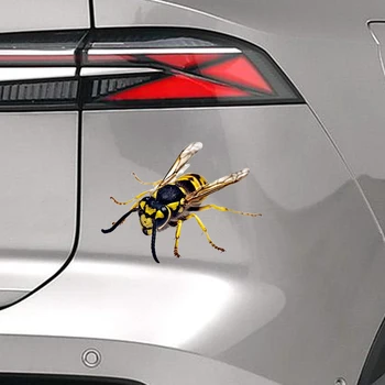 3D Паук Ящерица Скорпион Автомобильная Наклейка 3D животный узор Окно Автомобиля Зеркало Наклейка На Бампер Декор Водостойкая Высокая липкость  3