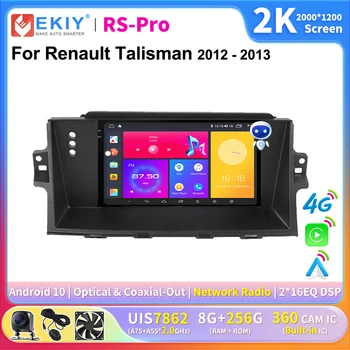 Автомагнитола EKIY с экраном 2K для Renault Talisman 2012-2013 Мультимедиа Navi GPS Авторадио Android 10 DVD Стерео 4G плеер Ai Voice  5