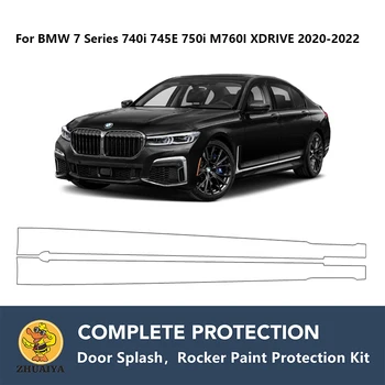Предварительно Обработанные Коромысла Для Защиты От краски Прозрачный Комплект Защиты Бюстгальтера TPU PPF Для BMW 7 Серии 740i 745E 750i M760I XDRIVE 2020-2022  5