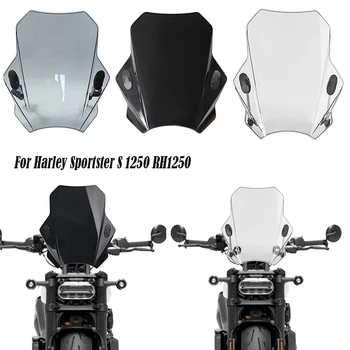 Для Harley Sportster S 1250 RH1250 RH 1250 2021 2022 Мотоцикл Лобовое Стекло Стеклянная Крышка Дефлектор Экрана Аксессуары Для мотоциклов  5