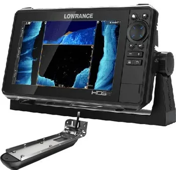(НОВАЯ СКИДКА)  Lowrance HDS-9 в режиме реального времени с датчиком Active Imaging 3-в-1 для крепления на транце и схемой C-MAP Pro  10