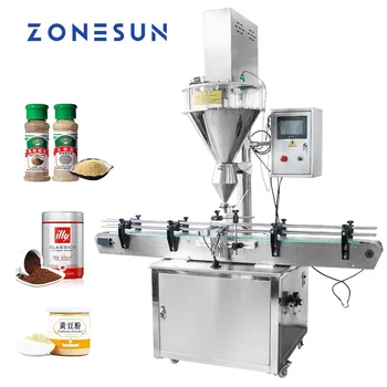 Машина для смешивания и розлива порошка ZONESUN, Автоматическое оборудование для упаковки сухого молока, специй для пищевых приправ  5