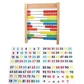 Детские Учебные пособия по арифметике Расчетная Рамка Счеты Образовательный Инструмент Обучающая Рамка  10