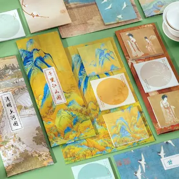 Разноцветный Клей Блокнот В Китайском Стиле Архаики Эстетические Заметки Памятка Сообщение Paper Бумага Награждения Памятными Подарками.  5