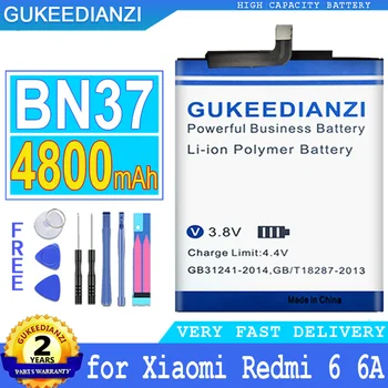 BN37 4800 мАч Аккумулятор Мобильного Телефона Высокой Емкости Для Xiaomi Mi Redmi6 Redmi 6 6A Для Redmi6A Для Redrice 6 Аккумуляторы смартфонов  1