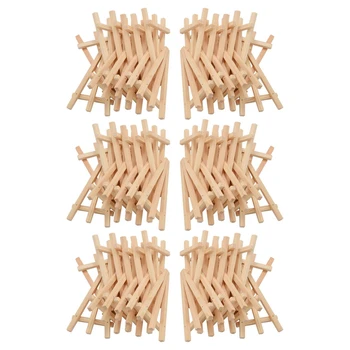 72 упаковки мини-деревянного мольберта-дисплея, набор деревянных мольбертов для рисования, Небольшие акриловые масляные проекты  5