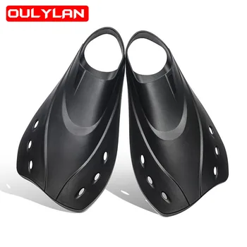 Oulylan Adults Короткие Ласты Для Плавания С Легким Карманом Для Ног Для Путешествий С Коротким Лезвием Ласты для Подводного Плавания С Аквалангом  5