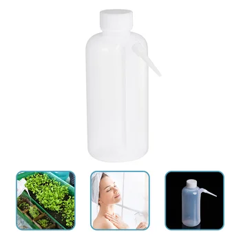 2шт Пластиковая бутылка для мытья Портативная бутылка для мытья с широким горлышком 500 мл  4