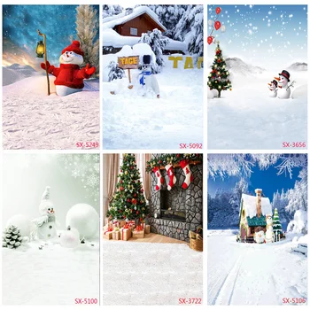 Фон для рождественской фотосъемки ZHISUXI, зимний снеговик, лось, детские фоны для реквизита фотостудии 2157 YXFL-71  5
