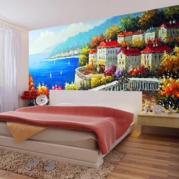 большая настенная роспись beibehang на заказ, гостиная, спальня, диван, 3D бесшовные обои, покрывающие три большие фрески  5