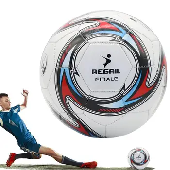 Новейший футбольный мяч стандартного размера 5, Сшитый машиной Футбольный мяч из утолщенного ПВХ, Тренировочные мячи для футбольных матчей Спортивной лиги  5