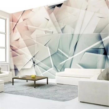 Пользовательские обои beibehang 3d фреска полигональная мода современный минималистичный 3D стереофонический телевизор фоновая стена гостиная обои для спальни  4