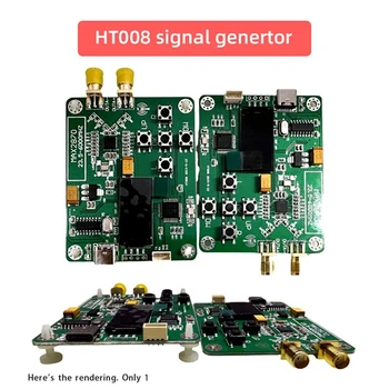HT008 Источник сигнала MAX2870 STM32 Генератор сигналов 23,5-6000 МГц Точка Поддержки Источника сигнала/Режим Прочный Зеленый  4