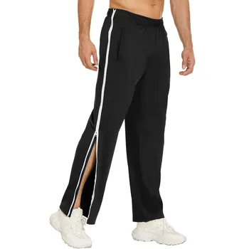 Мужская одежда 2023 года, повседневные брюки с застежкой на молнию и пуговицы, баскетбольные спортивные штаны с карманами для тренировок Masculinas Roupas  5