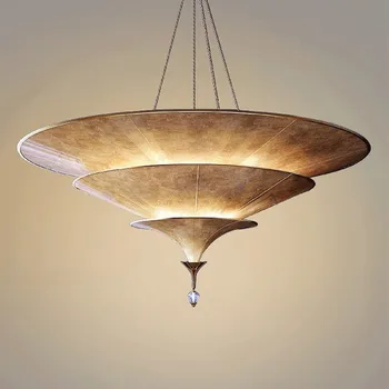 Люстра из Юго-Восточной Азии, Тайская люстра, лампа в форме зонтика, лампа для моделирования бесшумного ветра, Новая лестница в пустой холл в китайском стиле  10