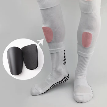 1 пара мини-футбольных накладок на голень, Износостойкий амортизирующий протектор для ног, легкая портативная футбольная тренировочная доска для голени  5