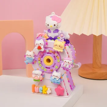 Sanrio Hello Kitty Kuromi My Melody DIY Точилка для карандашей Развивающая игрушка для детей Мультяшные Милые Канцелярские принадлежности Праздничный подарок  0