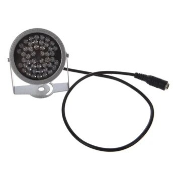 НОВИНКА-2X 48 светодиодных осветителя ИК-инфракрасного ночного видения, охранная лампа для камеры видеонаблюдения  10