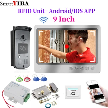TUYA 1080P 9-дюймовый Беспроводной Wifi Видеодомофон Smart APP Home Intercom Kit для Системы Контроля доступа RFID  4