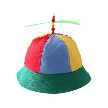 Пропеллер вертолета HUYU, панама, пляжная шляпа, солнцезащитная шляпа, детское летнее путешествие, рыбак C  4