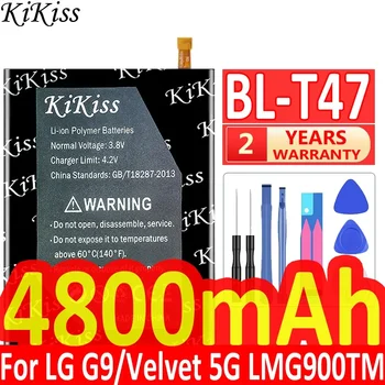 KiKiss BL T47 4800 мАч Сменный Аккумулятор Для LG Velvet LMG900TM Velvet 5G BL-T47 G9 Batteria + Бесплатные Инструменты  2
