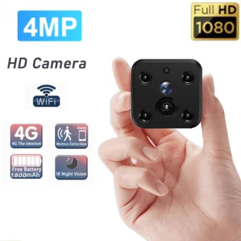 2K 4G SIM-карта Wifi Мини IP-камера с батареей Запись видео ИК ночного видения Видеонаблюдение Безопасность CCTV Микрокамерная IP-камера  5